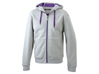 James & Nicolson Hooded sweater lange rits, binnen gevoerd, warme sweater
